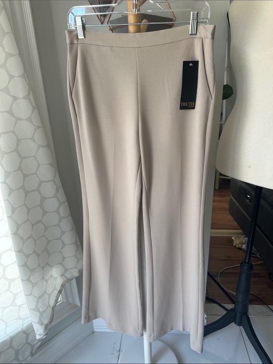 Truth Pants - NWT TRUTH by Republic Wide-Leg Light Taupe Beige Dress Work Pants Office Size 6